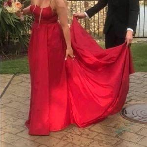 Red Sheri Hill Formal Prom Dress